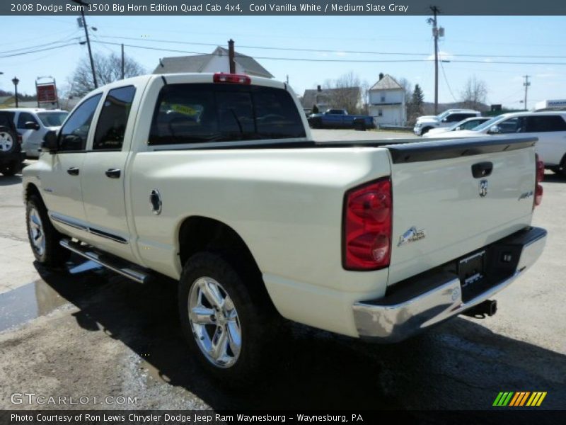 Cool Vanilla White / Medium Slate Gray 2008 Dodge Ram 1500 Big Horn Edition Quad Cab 4x4