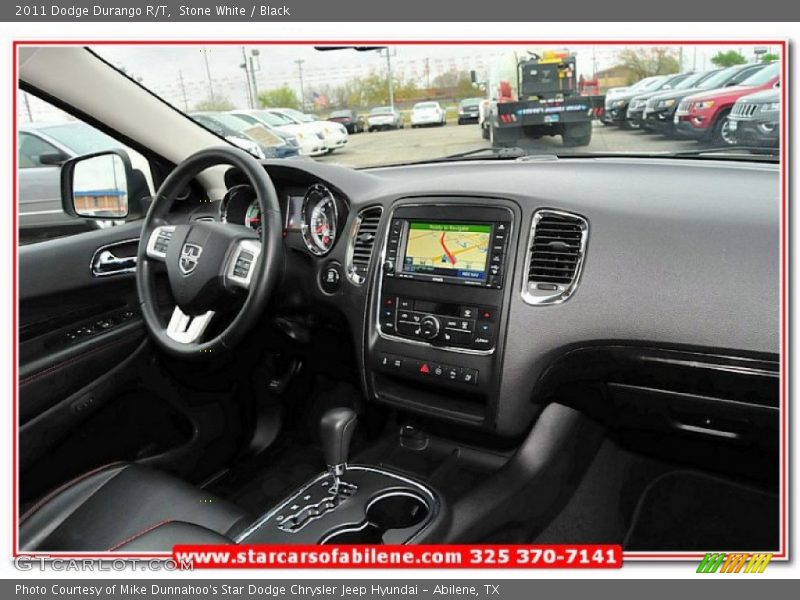 Stone White / Black 2011 Dodge Durango R/T