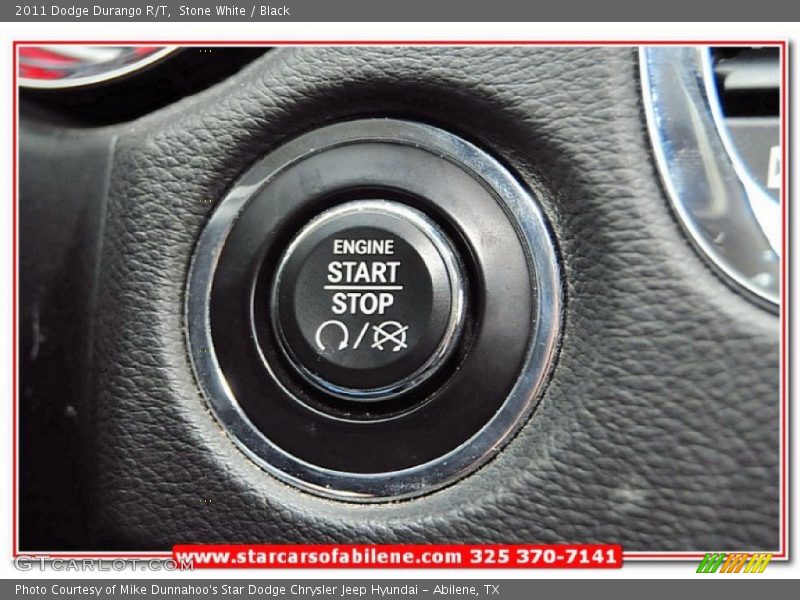 Stone White / Black 2011 Dodge Durango R/T