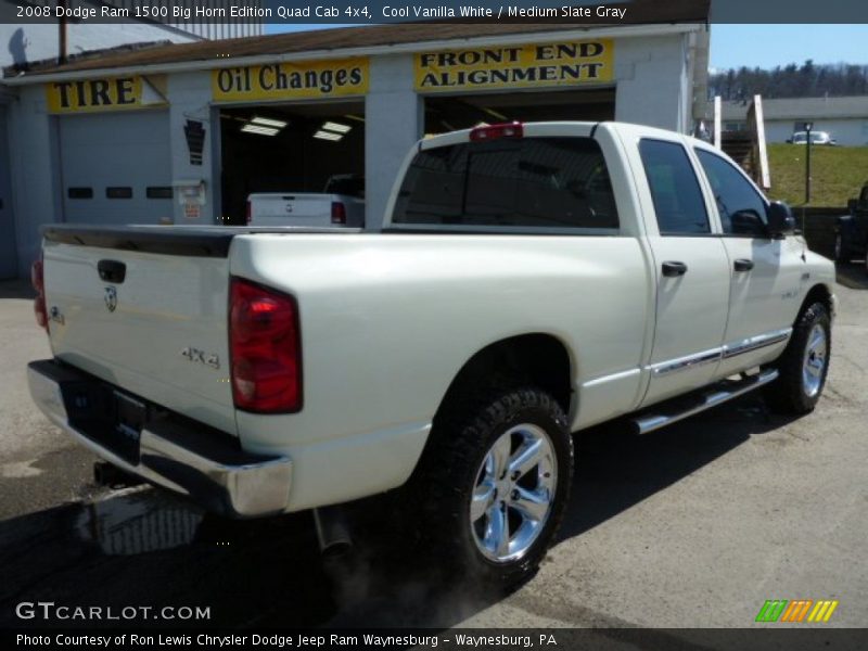 Cool Vanilla White / Medium Slate Gray 2008 Dodge Ram 1500 Big Horn Edition Quad Cab 4x4