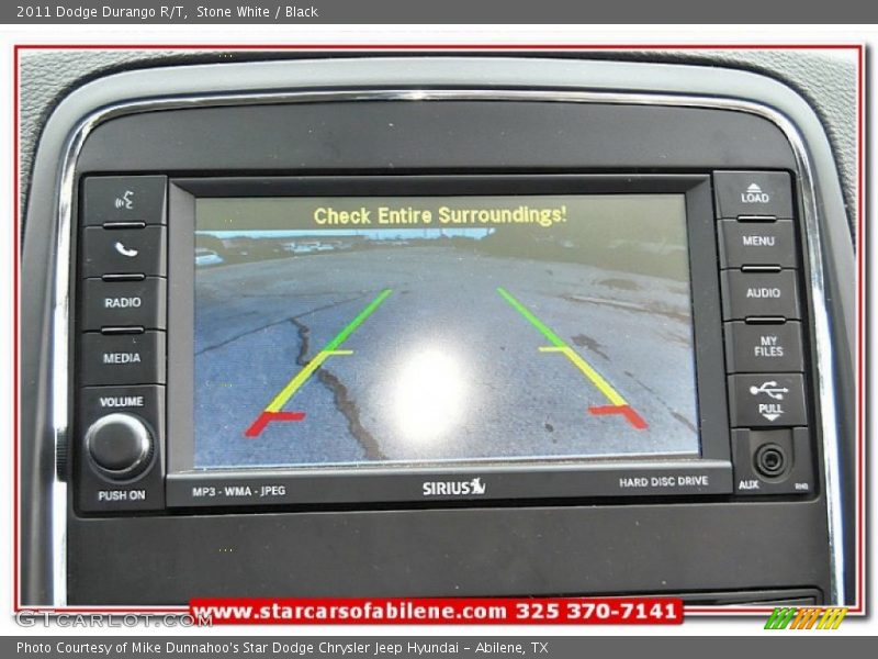 Stone White / Black 2011 Dodge Durango R/T