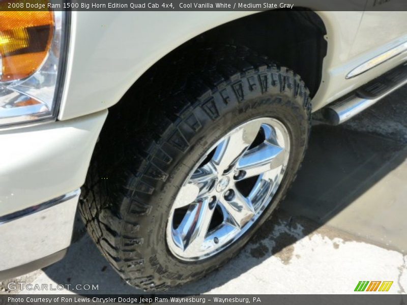Cool Vanilla White / Medium Slate Gray 2008 Dodge Ram 1500 Big Horn Edition Quad Cab 4x4