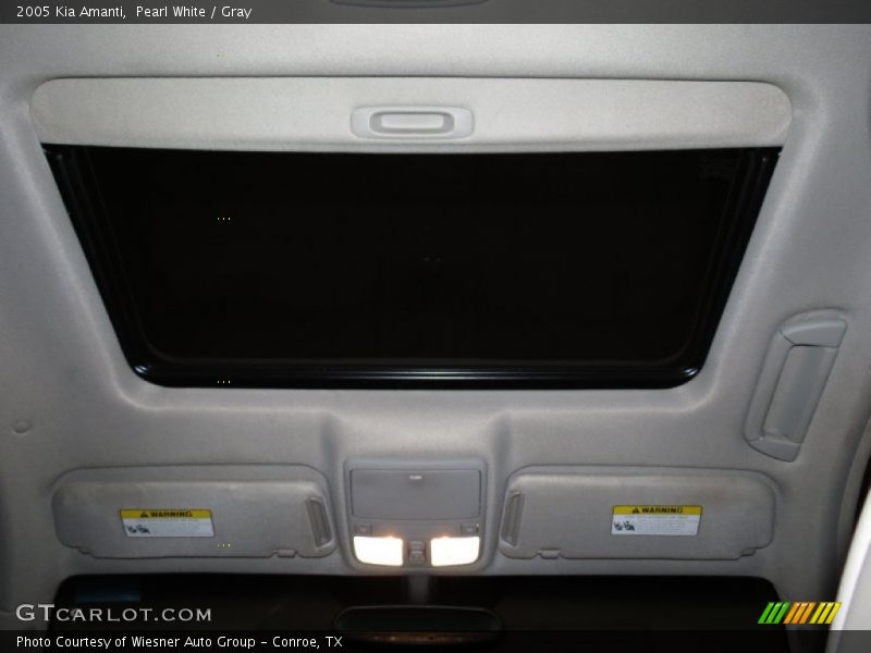 Pearl White / Gray 2005 Kia Amanti
