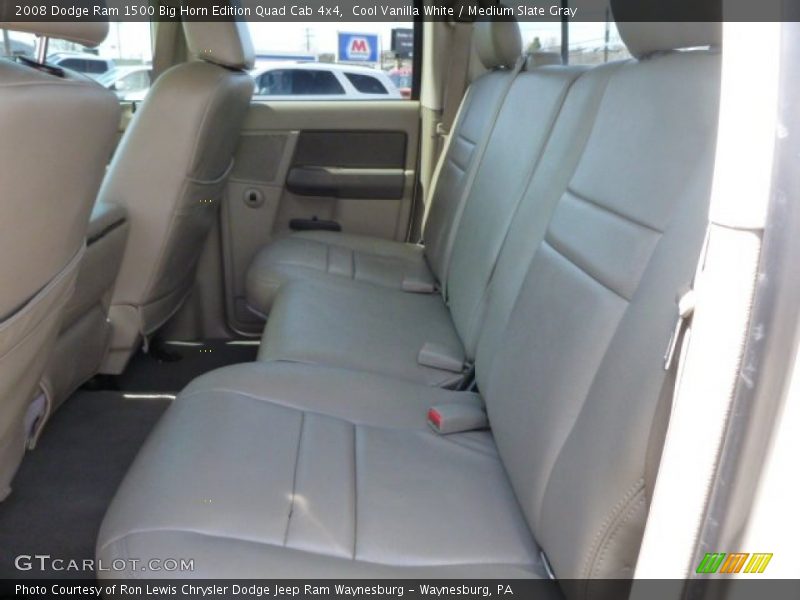 Cool Vanilla White / Medium Slate Gray 2008 Dodge Ram 1500 Big Horn Edition Quad Cab 4x4