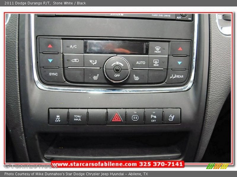 Stone White / Black 2011 Dodge Durango R/T