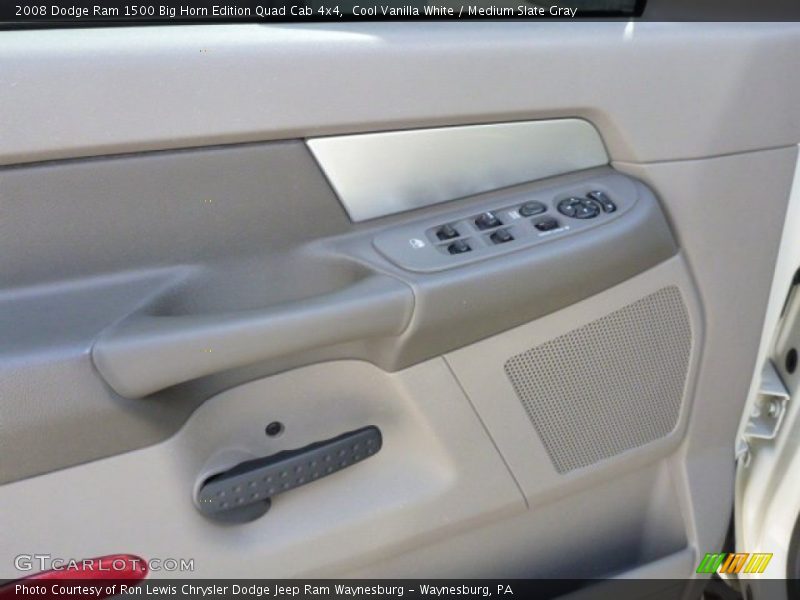 Cool Vanilla White / Medium Slate Gray 2008 Dodge Ram 1500 Big Horn Edition Quad Cab 4x4
