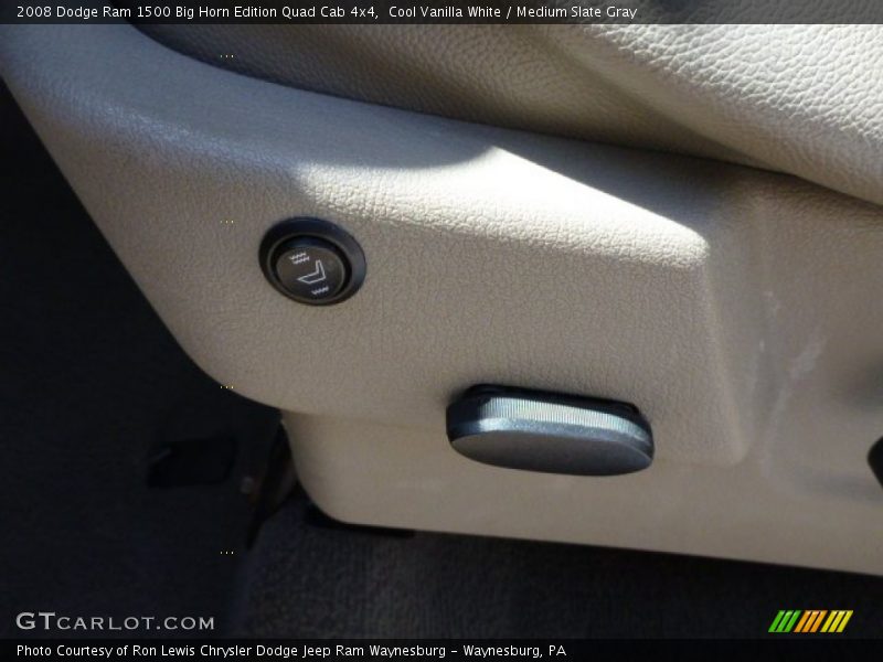 Cool Vanilla White / Medium Slate Gray 2008 Dodge Ram 1500 Big Horn Edition Quad Cab 4x4