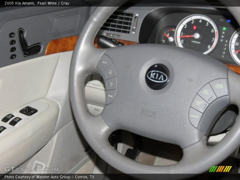 Pearl White / Gray 2005 Kia Amanti