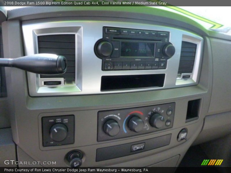 Cool Vanilla White / Medium Slate Gray 2008 Dodge Ram 1500 Big Horn Edition Quad Cab 4x4