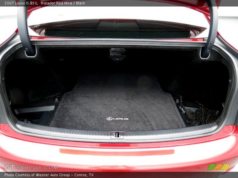 Matador Red Mica / Black 2007 Lexus IS 350