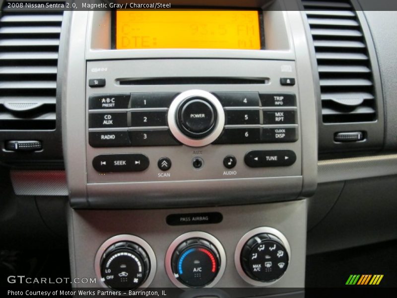 Magnetic Gray / Charcoal/Steel 2008 Nissan Sentra 2.0