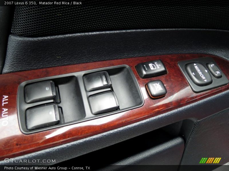 Matador Red Mica / Black 2007 Lexus IS 350