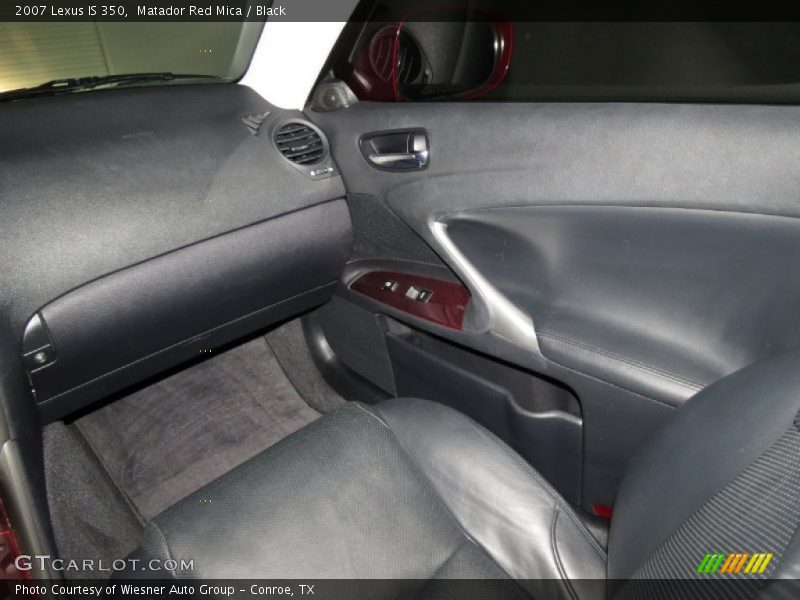 Matador Red Mica / Black 2007 Lexus IS 350