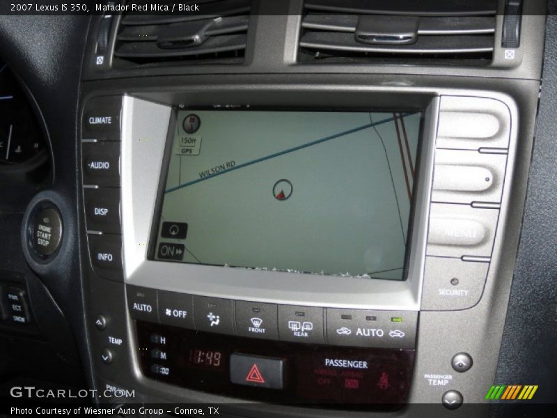 Matador Red Mica / Black 2007 Lexus IS 350