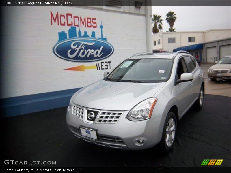 Silver Ice / Black 2009 Nissan Rogue SL