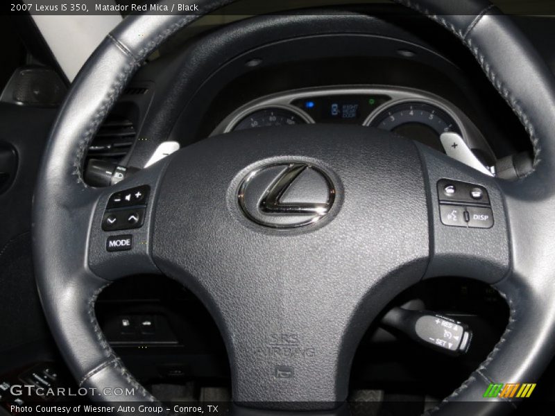 Matador Red Mica / Black 2007 Lexus IS 350