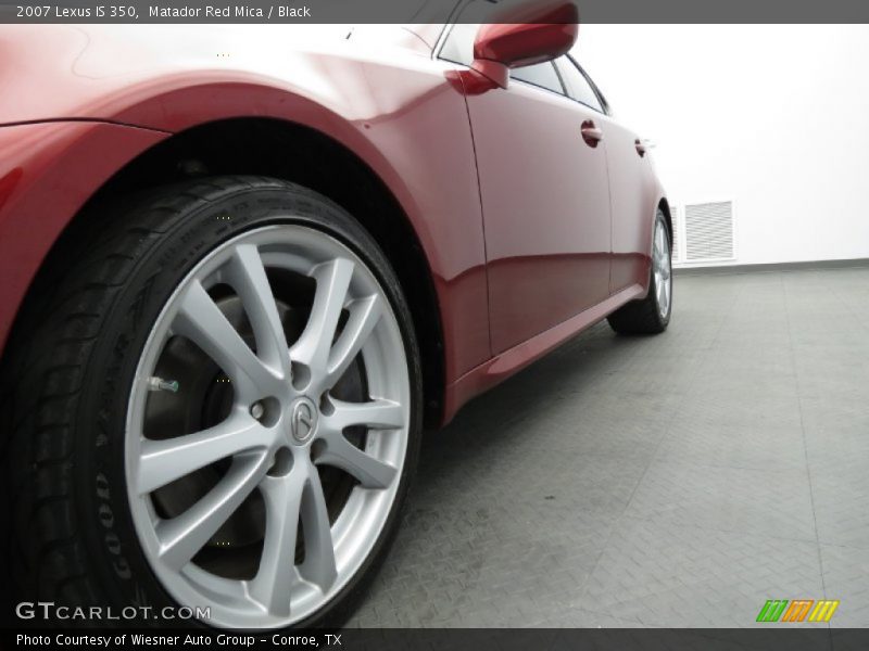 Matador Red Mica / Black 2007 Lexus IS 350