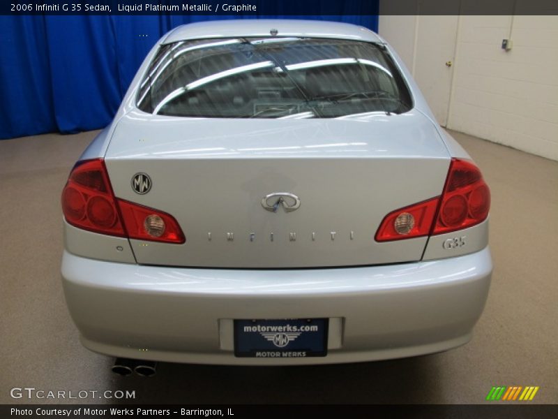 Liquid Platinum Metallic / Graphite 2006 Infiniti G 35 Sedan