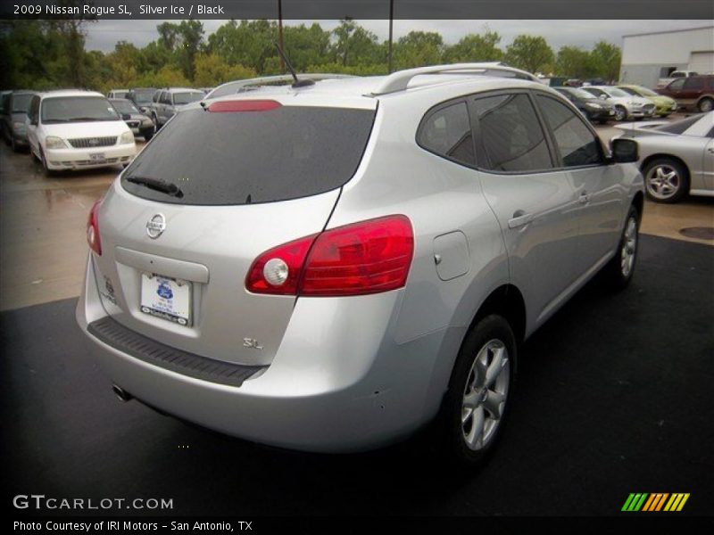 Silver Ice / Black 2009 Nissan Rogue SL