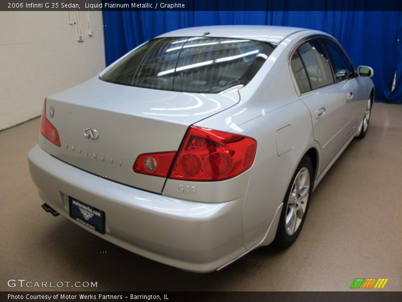 Liquid Platinum Metallic / Graphite 2006 Infiniti G 35 Sedan