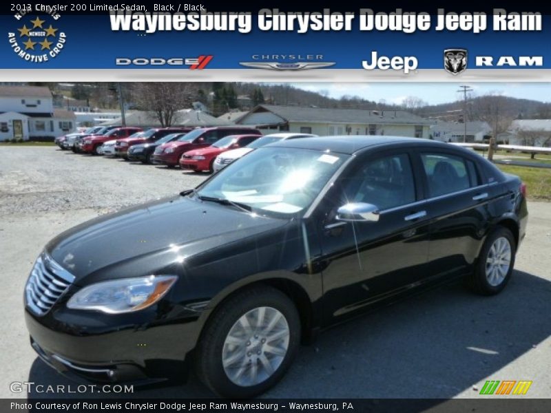 Black / Black 2013 Chrysler 200 Limited Sedan