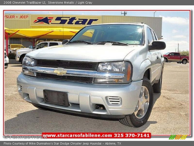Silverstone Metallic / Light Gray 2008 Chevrolet TrailBlazer LS