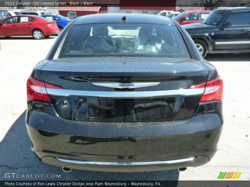 Black / Black 2013 Chrysler 200 Limited Sedan