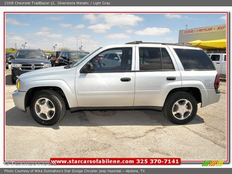 Silverstone Metallic / Light Gray 2008 Chevrolet TrailBlazer LS