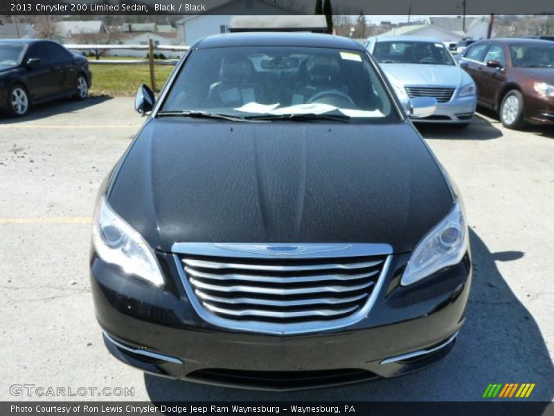 Black / Black 2013 Chrysler 200 Limited Sedan