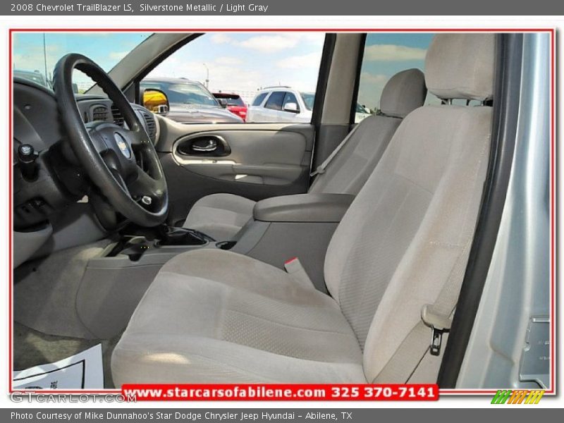 Silverstone Metallic / Light Gray 2008 Chevrolet TrailBlazer LS