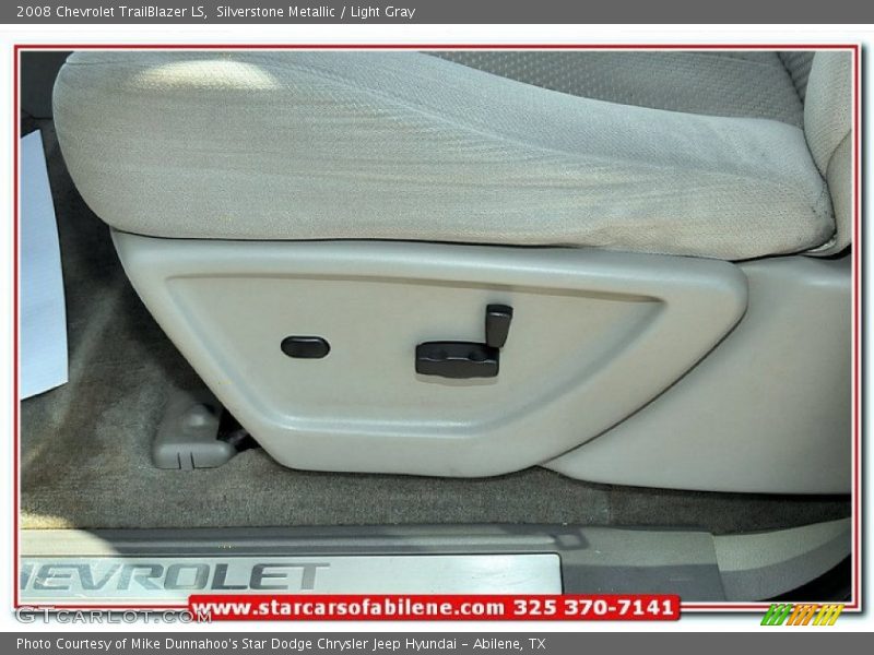 Silverstone Metallic / Light Gray 2008 Chevrolet TrailBlazer LS