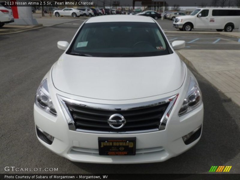 Pearl White / Charcoal 2013 Nissan Altima 2.5 SV