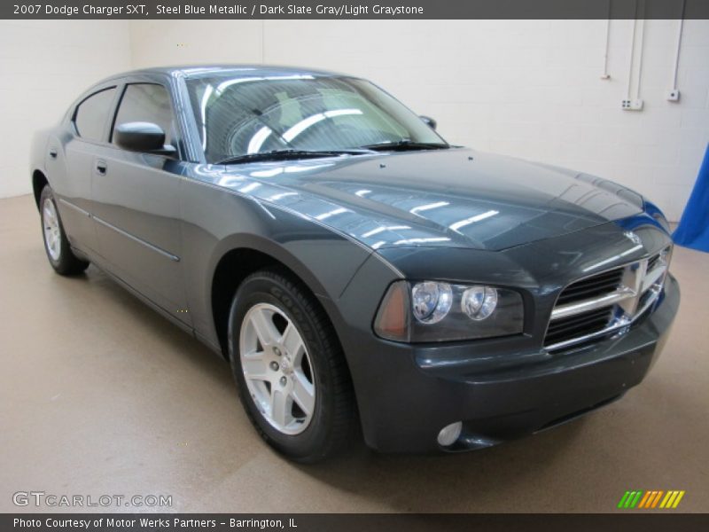 Steel Blue Metallic / Dark Slate Gray/Light Graystone 2007 Dodge Charger SXT