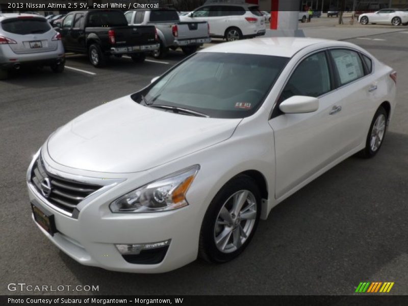 Pearl White / Charcoal 2013 Nissan Altima 2.5 SV