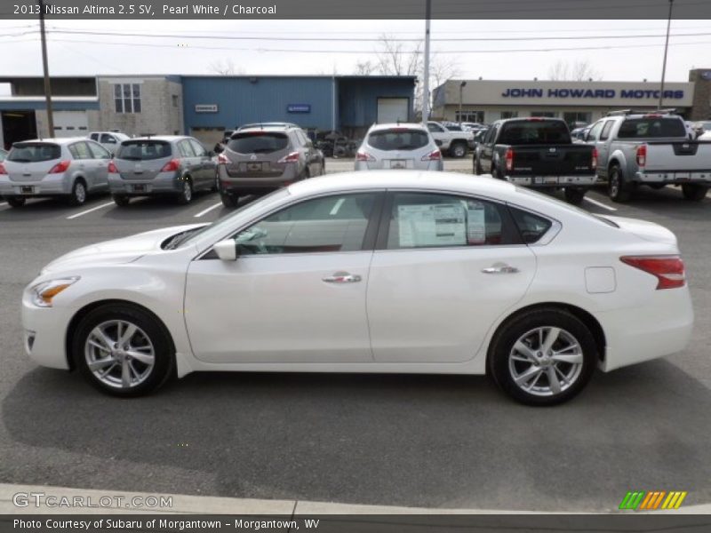 Pearl White / Charcoal 2013 Nissan Altima 2.5 SV