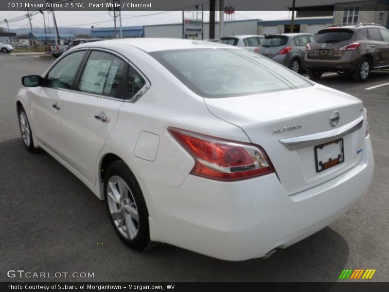 Pearl White / Charcoal 2013 Nissan Altima 2.5 SV