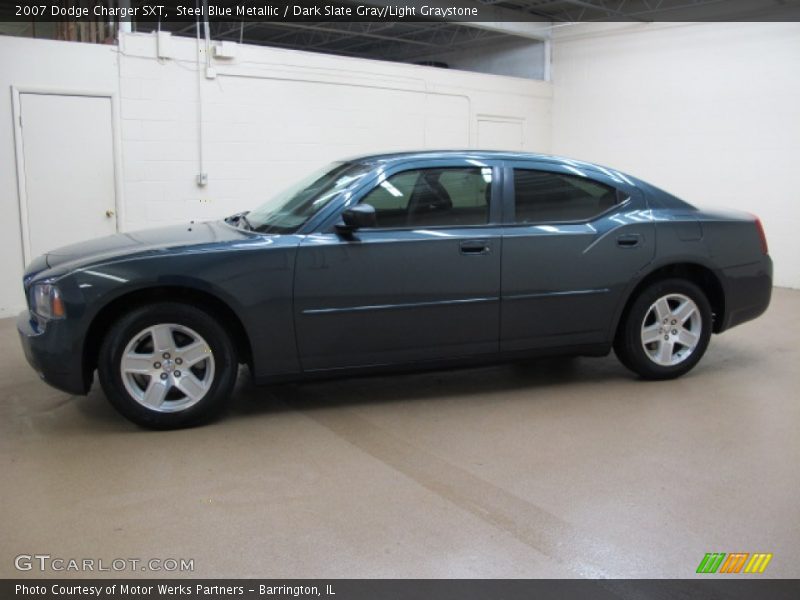 Steel Blue Metallic / Dark Slate Gray/Light Graystone 2007 Dodge Charger SXT
