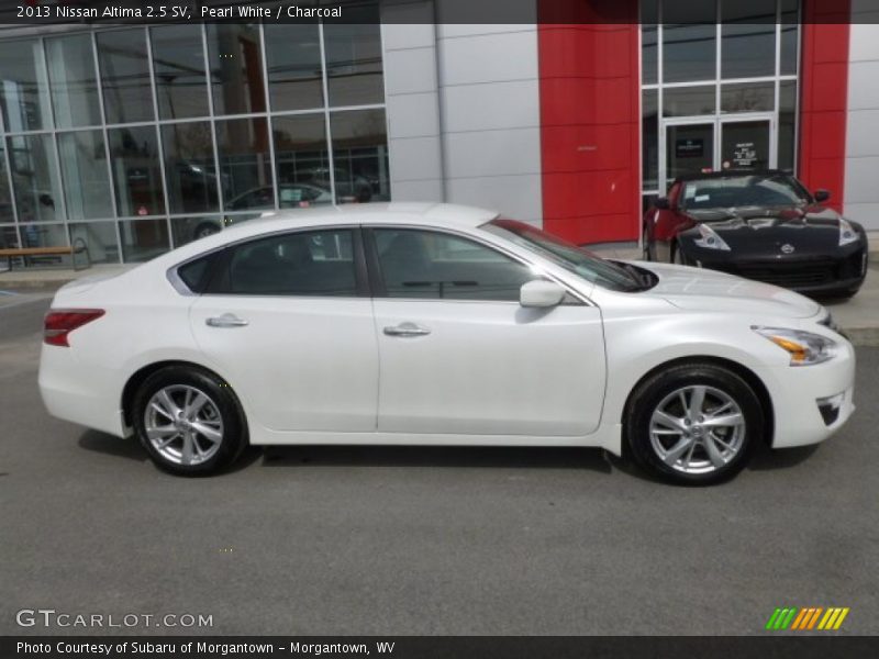Pearl White / Charcoal 2013 Nissan Altima 2.5 SV