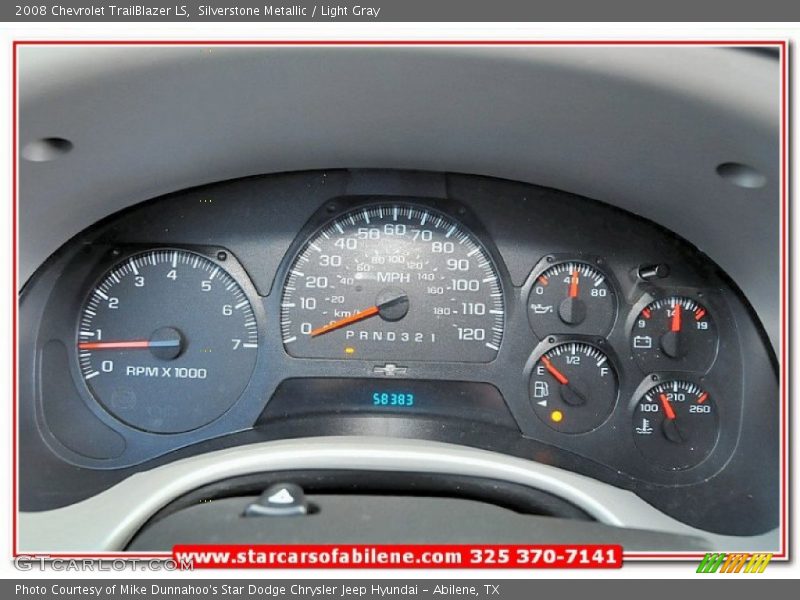 Silverstone Metallic / Light Gray 2008 Chevrolet TrailBlazer LS