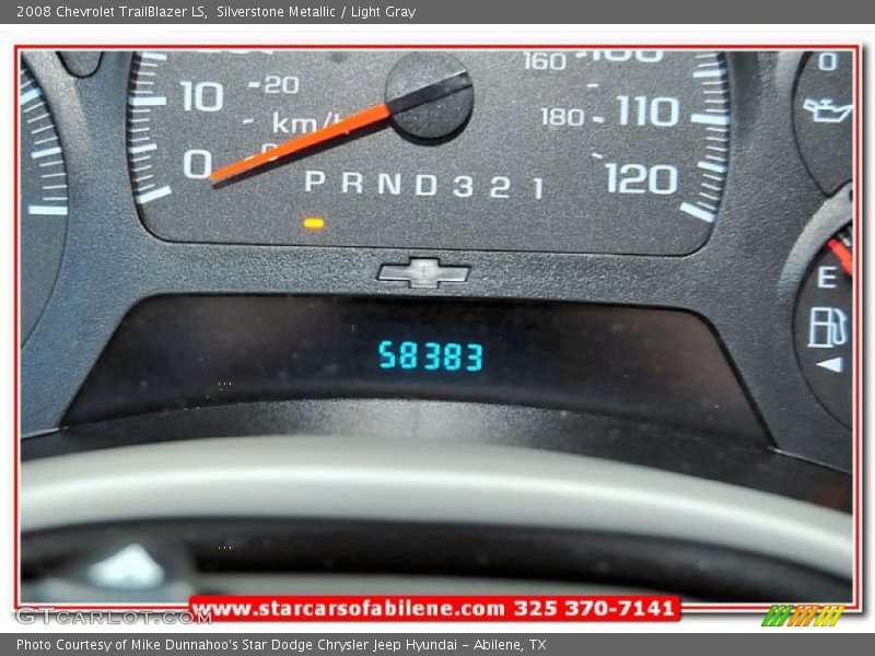 Silverstone Metallic / Light Gray 2008 Chevrolet TrailBlazer LS