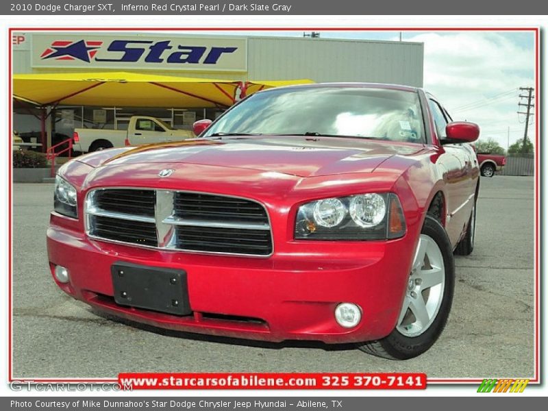 Inferno Red Crystal Pearl / Dark Slate Gray 2010 Dodge Charger SXT