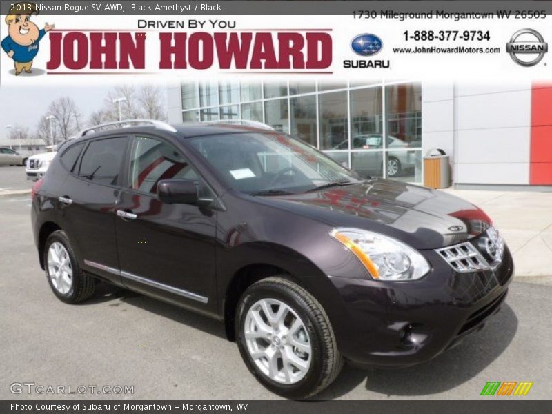 Black Amethyst / Black 2013 Nissan Rogue SV AWD