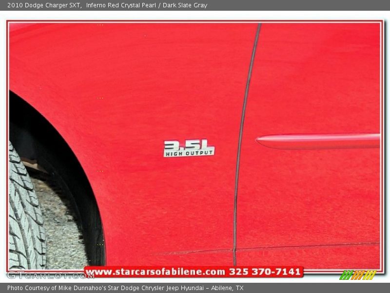 Inferno Red Crystal Pearl / Dark Slate Gray 2010 Dodge Charger SXT