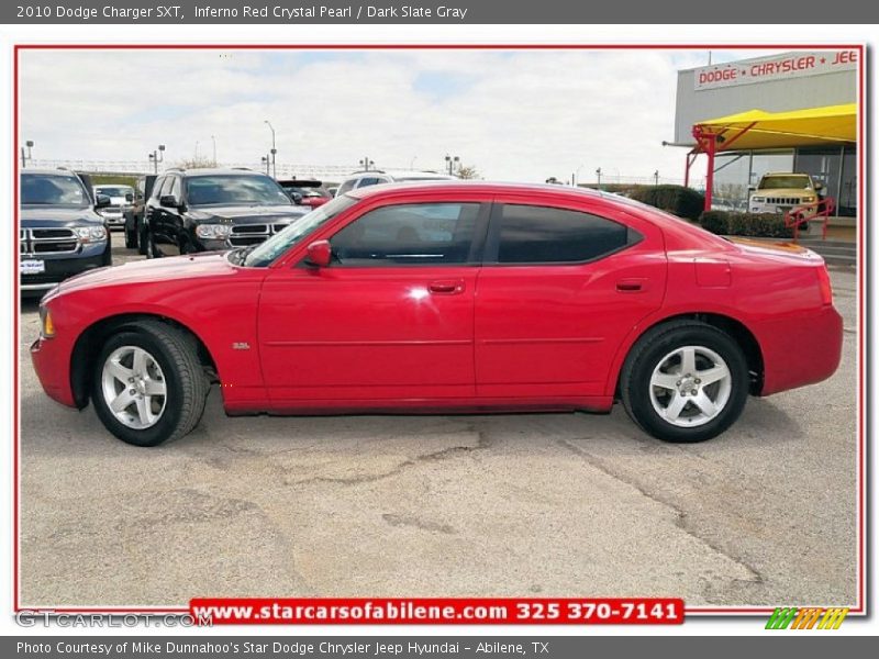 Inferno Red Crystal Pearl / Dark Slate Gray 2010 Dodge Charger SXT
