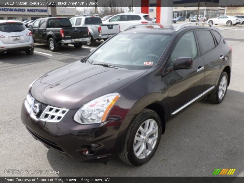 Black Amethyst / Black 2013 Nissan Rogue SV AWD