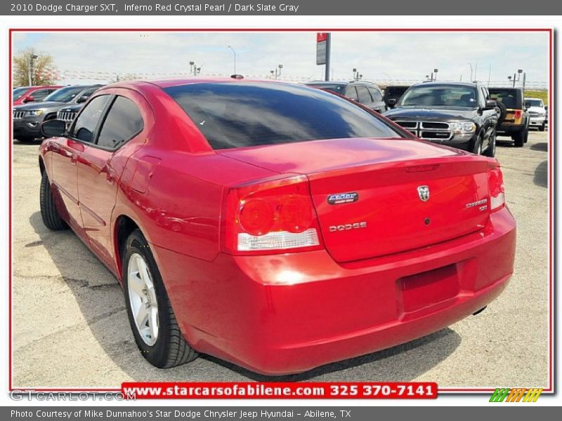 Inferno Red Crystal Pearl / Dark Slate Gray 2010 Dodge Charger SXT