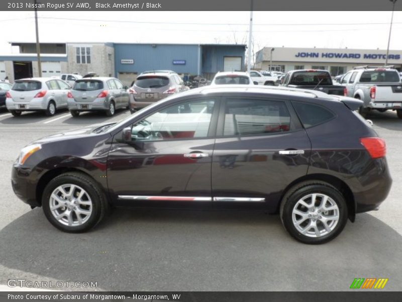 Black Amethyst / Black 2013 Nissan Rogue SV AWD