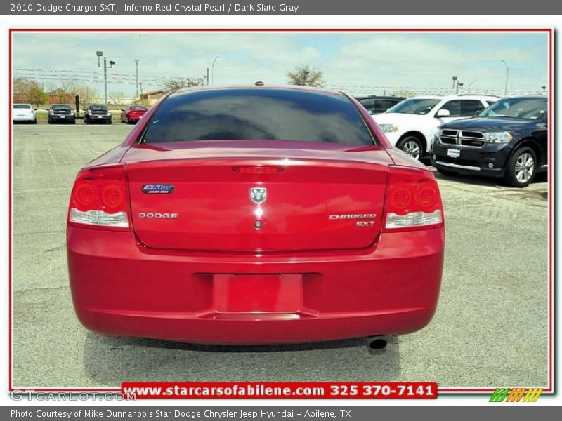 Inferno Red Crystal Pearl / Dark Slate Gray 2010 Dodge Charger SXT