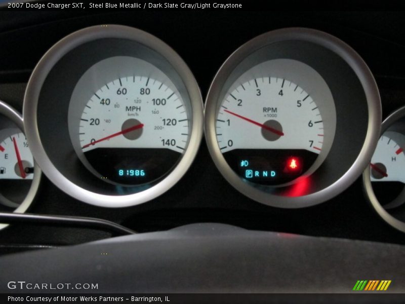 Steel Blue Metallic / Dark Slate Gray/Light Graystone 2007 Dodge Charger SXT