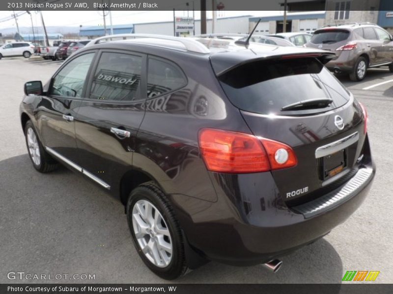Black Amethyst / Black 2013 Nissan Rogue SV AWD